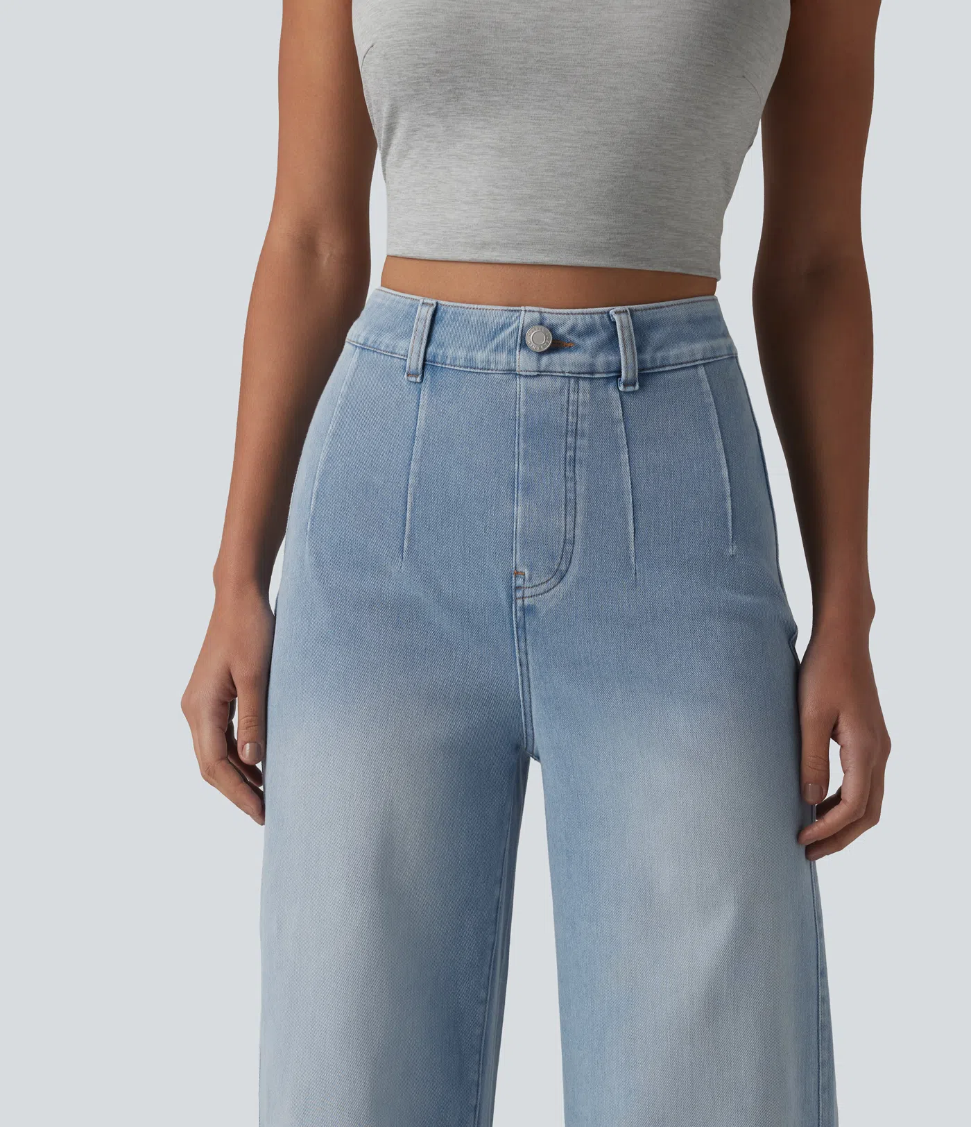 Pantalon élastique et confortable avec taille haute