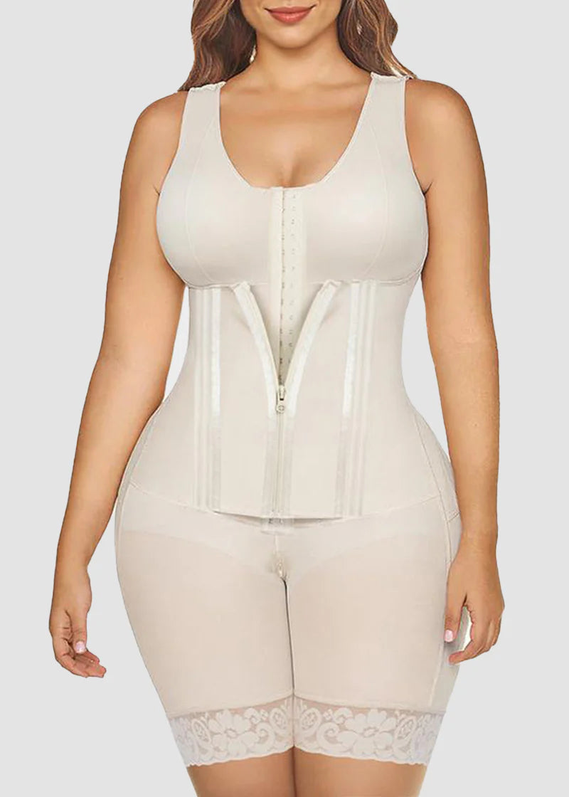 Gaine colombienne double effet ventre plat gainante intégrale