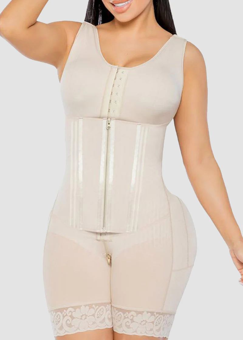 Gaine colombienne double effet ventre plat gainante intégrale