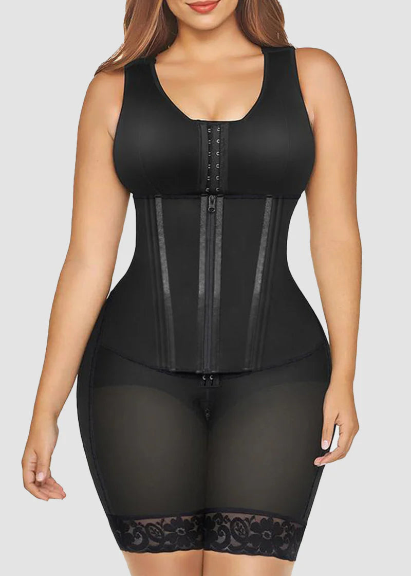 Gaine colombienne double effet ventre plat gainante intégrale