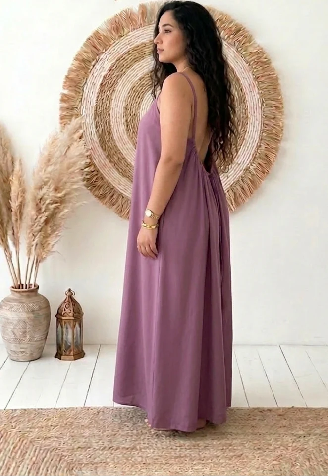 La Robe Dos Nu Camisole — Légère, ajustable, parfaite pour l'été