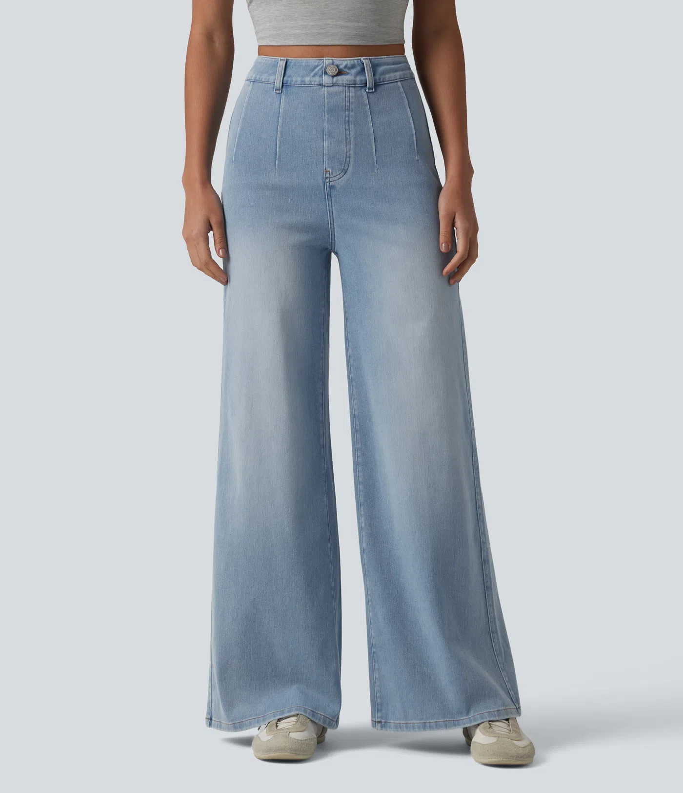 Pantalon élastique et confortable avec taille haute