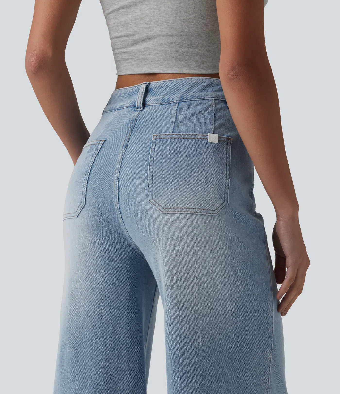 Pantalon élastique et confortable avec taille haute