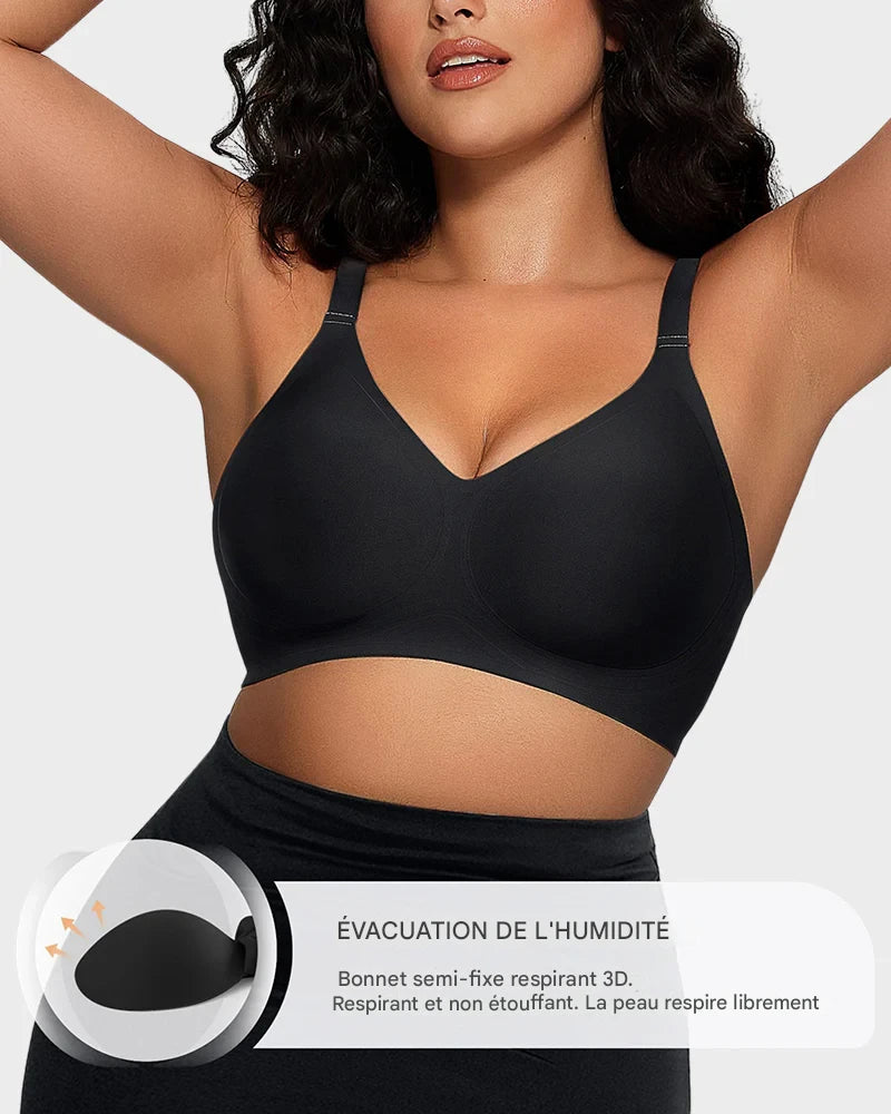 Soutien-gorge sans fil en gel, doux et confortable, à bandes lisses