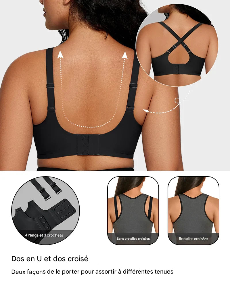 Soutien-gorge sans fil en gel, doux et confortable, à bandes lisses