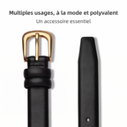 Ceinture Stella — Boucle dorée mate, polyvalente et ajustable- Gratuit 🎁