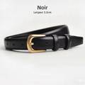 Ceinture Stella — Boucle dorée mate, polyvalente et ajustable- Gratuit 🎁