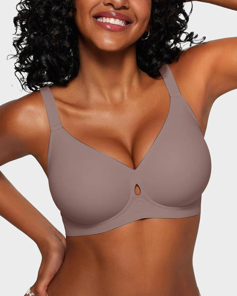 Soutien-gorge invisible en gel avec effet lift et design ajouré en forme de goutte d’eau respirant