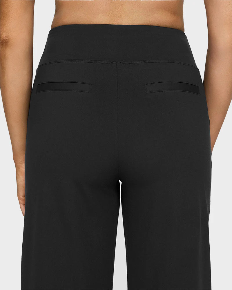 Pantalon de yoga ample taille haute à jambes larges