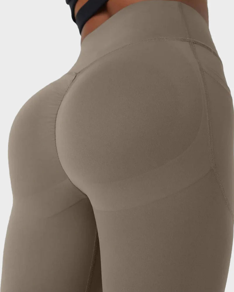 Leggings de sport gainantes et galbantes avec poches