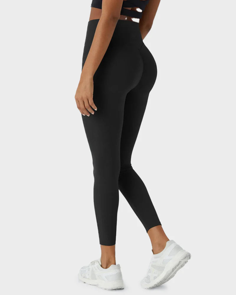 Leggings de sport gainantes et galbantes avec poches