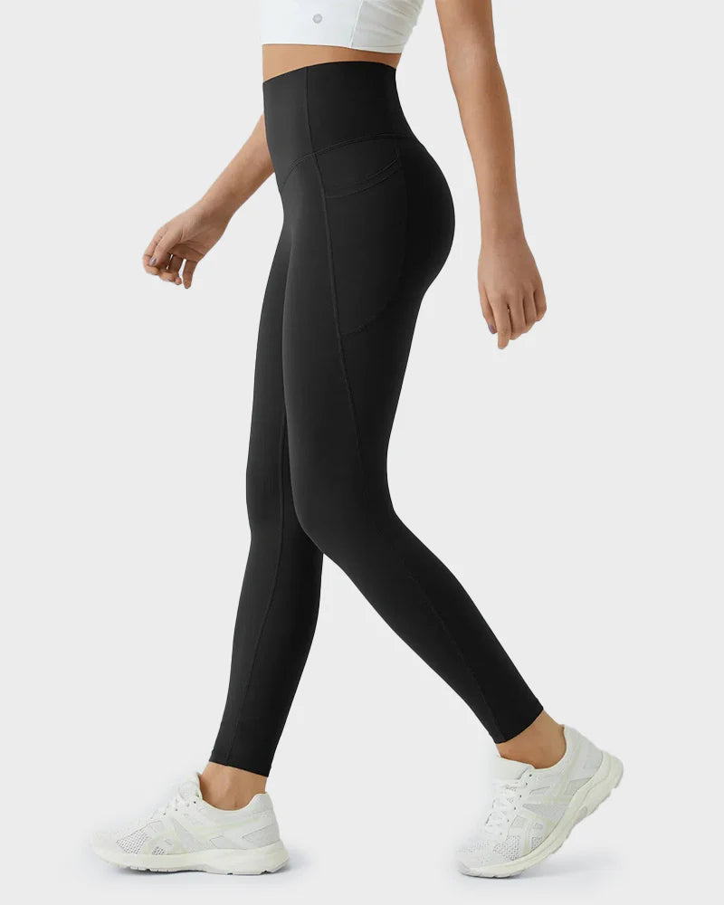 Leggings de sport gainantes et galbantes avec poches