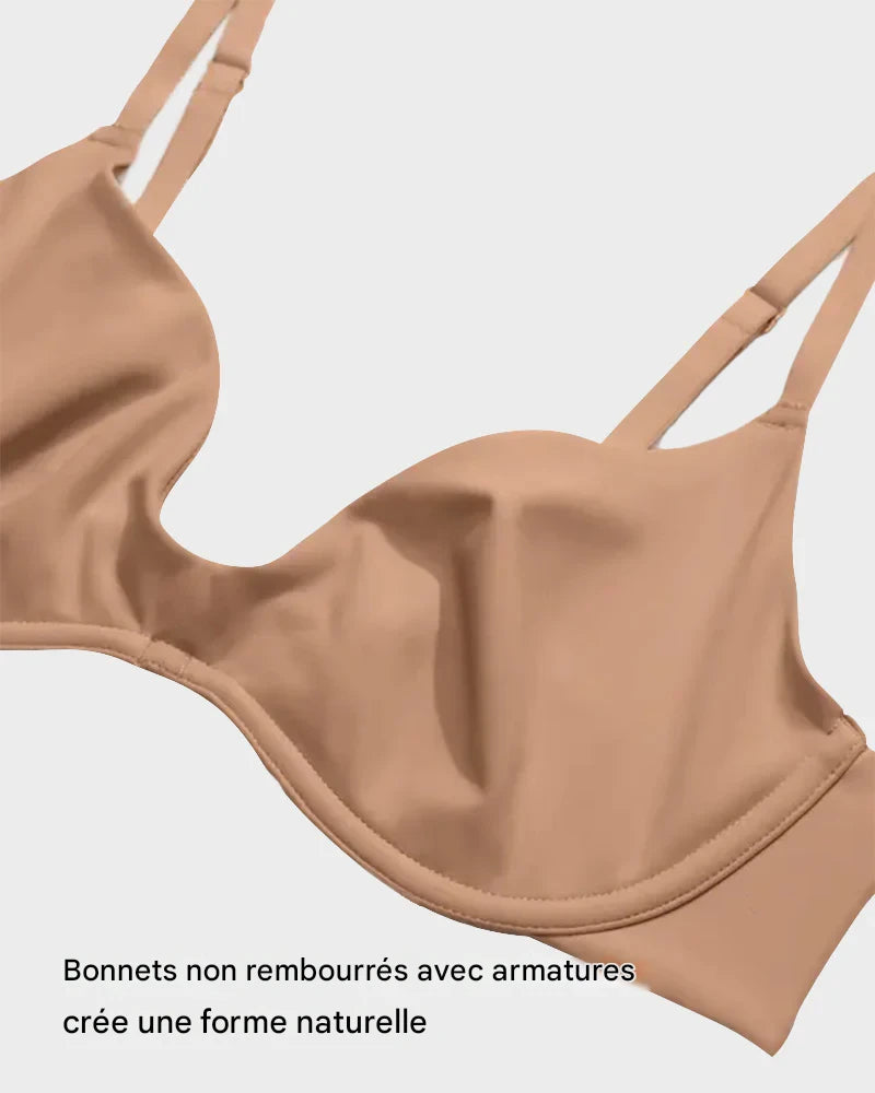 Soutien-gorge balconnet plongeant non doublé avec armatures