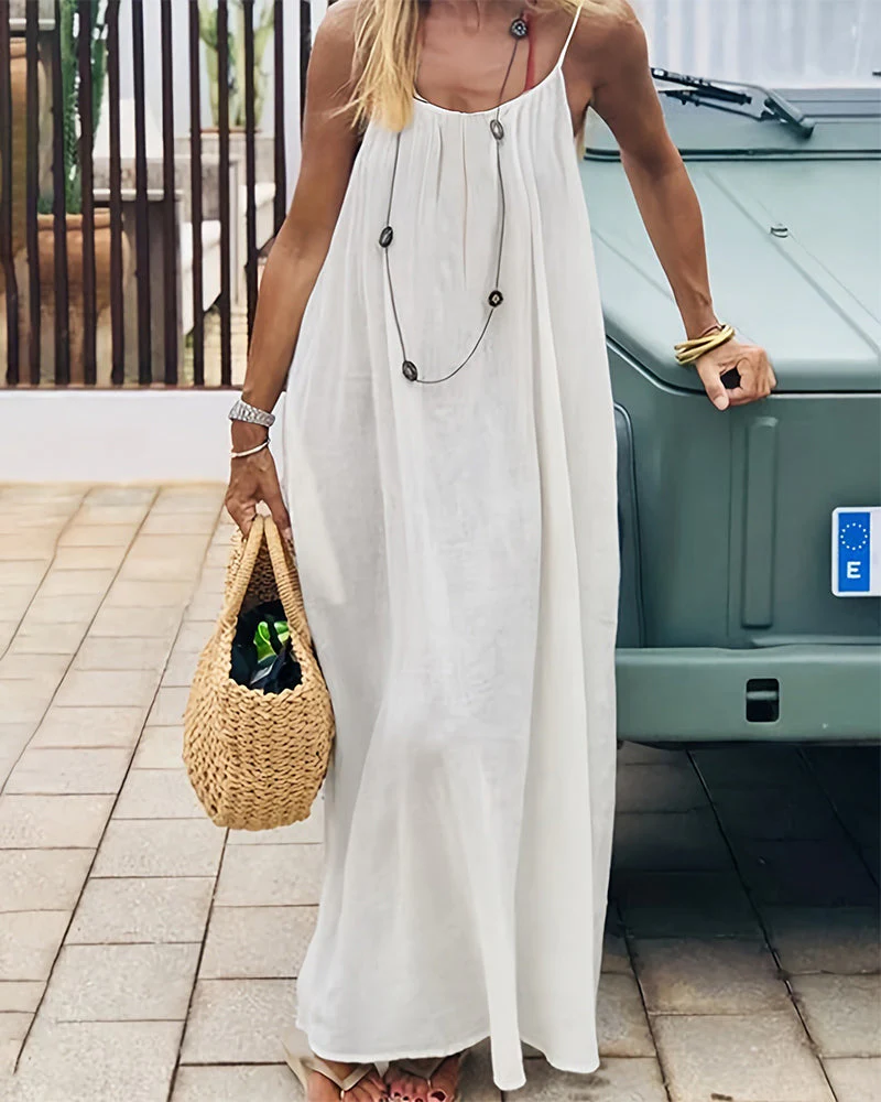 La Robe Dos Nu Camisole — Légère, ajustable, parfaite pour l'été