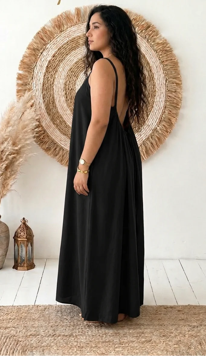 La Robe Dos Nu Camisole — Légère, ajustable, parfaite pour l'été