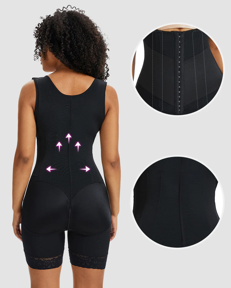 Gaine colombienne double effet ventre plat gainante intégrale